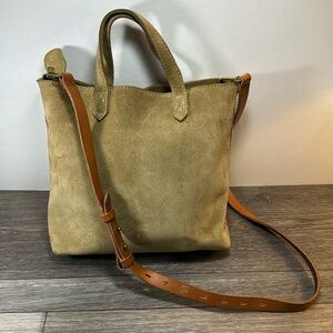 Madewell suede leather bag